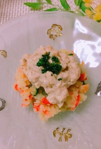 豆腐マヨネーズでポテトサラダ