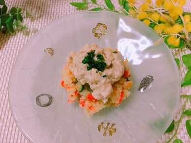 豆腐マヨネーズでポテトサラダの写真
