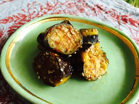 簡単副菜♬なすの味噌炒め煮〜お弁当にも