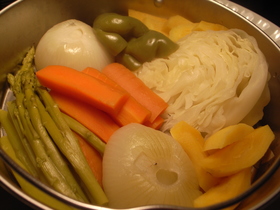 蒸し野菜(圧力鍋)
