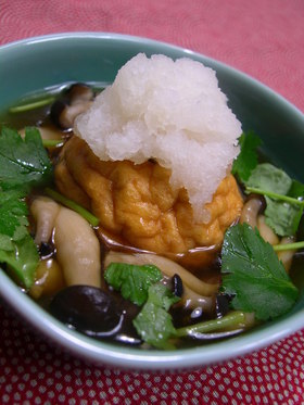 魚河岸あげで♪とろ~りキノコあんかけ
