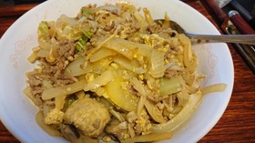 あえて言うならキノコメインの簡単中華炒め