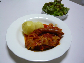 シャウエッセンのトマト煮込み