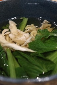 仙台雪菜と舞茸のお浸し