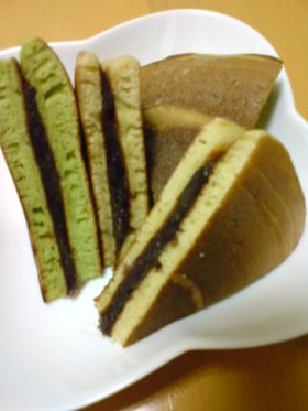 ホットケーキミックスで簡単どら焼きケーキ