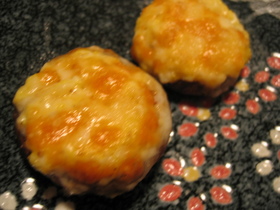 お月見しいたけ マヨたまチーズ焼き