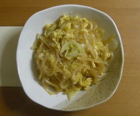 白菜の卵とじ (ク ・普 同時進行)