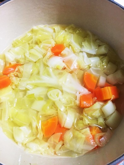 離乳食 野菜スープの写真