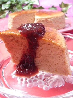 ぶどう(巨峰)チーズスフレケーキ