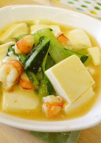 小松菜と豆腐の煮込み