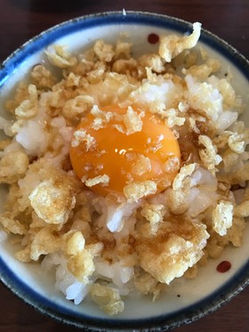 ふわふわ天かす卵かけごはん☆TKG