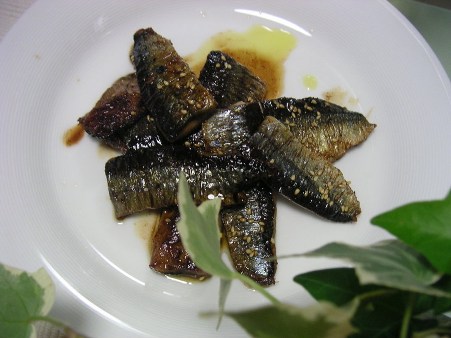 秋刀魚の照り焼きバルサミコ風味の画像