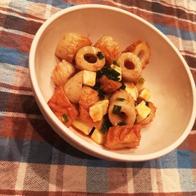 簡単一品★ちくわのわさび醤油和え
