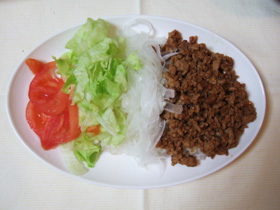 カフェ風♪肉みそごはん