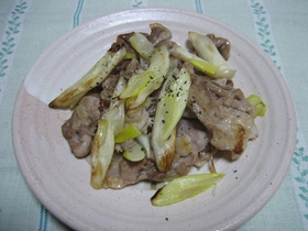 めっちゃ簡単★★豚肉とねぎの塩焼き