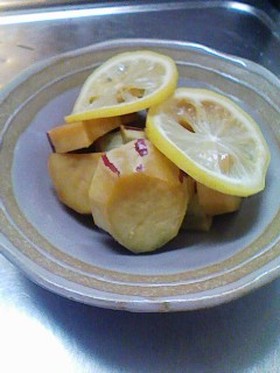 さつまいものレモン煮☆黒砂糖で・・・