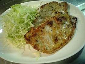 豚ロース肉のマヨネーズだけソテー