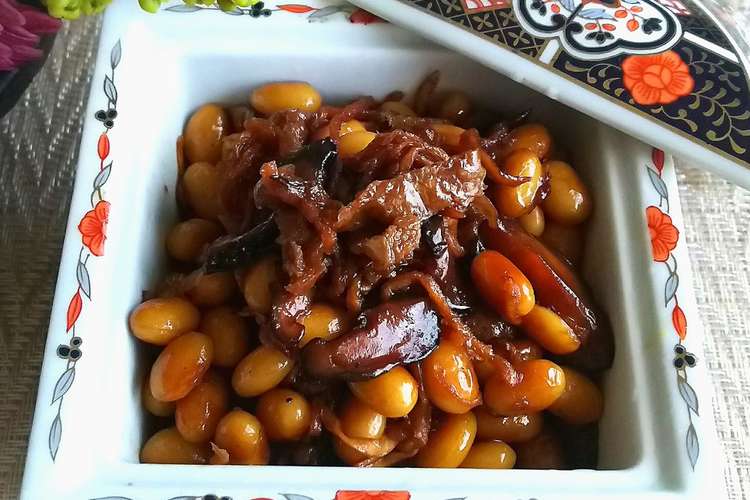 大豆と干し椎茸と切り干し大根の甘辛煮 レシピ 作り方 By 愛乙女 愛 クックパッド