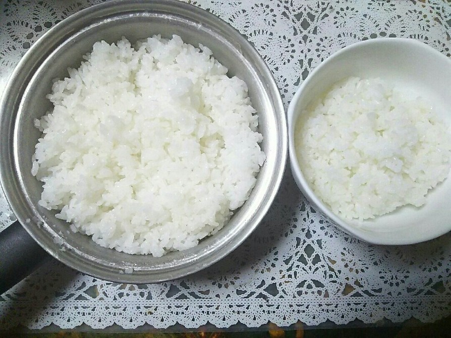 ★メモ★鍋で浸漬0分･無洗米の炊き方★の画像
