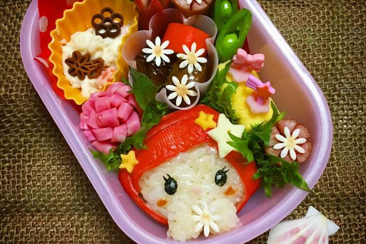 キャラ弁 娘のお弁当 アリエル レシピ 作り方 By みっキョン クックパッド