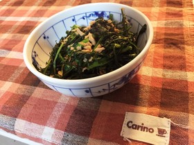 ごま油香る 春菊のツナ炒め