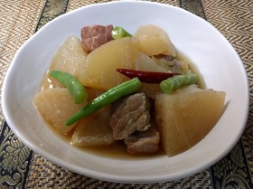 簡単 真面目 男の 大根と豚肉の煮物