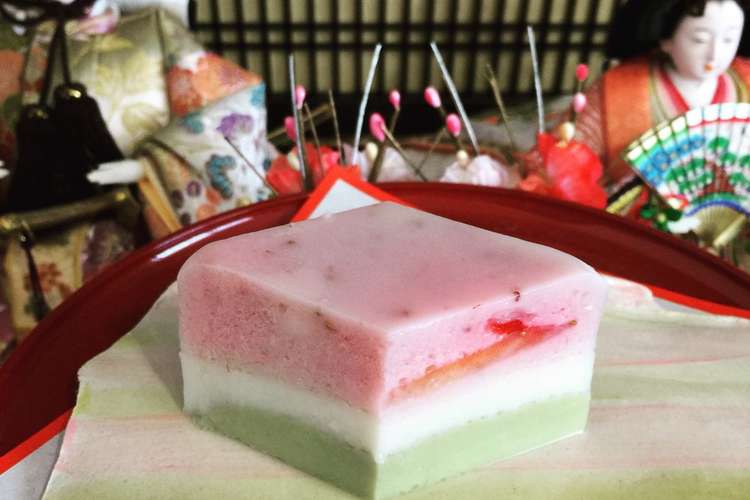 ひな祭り 豆乳ひし餅寒天ゼリー レシピ 作り方 By クックer7ewc クックパッド 簡単おいしいみんなのレシピが352万品