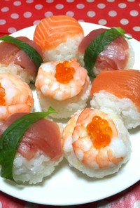 ひなまつり 簡単手まり寿司