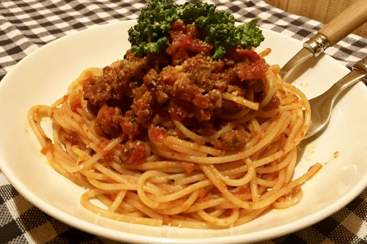 肉の旨みたっぷり ミートソースパスタ レシピ 作り方 By Cookcook3 クックパッド 簡単おいしいみんなのレシピが352万品