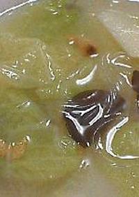 白菜と干し海老の中華スープ