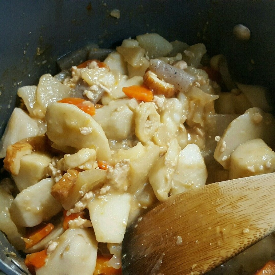 里芋の肉味噌煮の画像