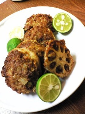 蓮根の肉詰め