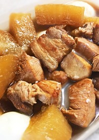 【作り置き】豚バラ&鶏胸肉&大根の煮物