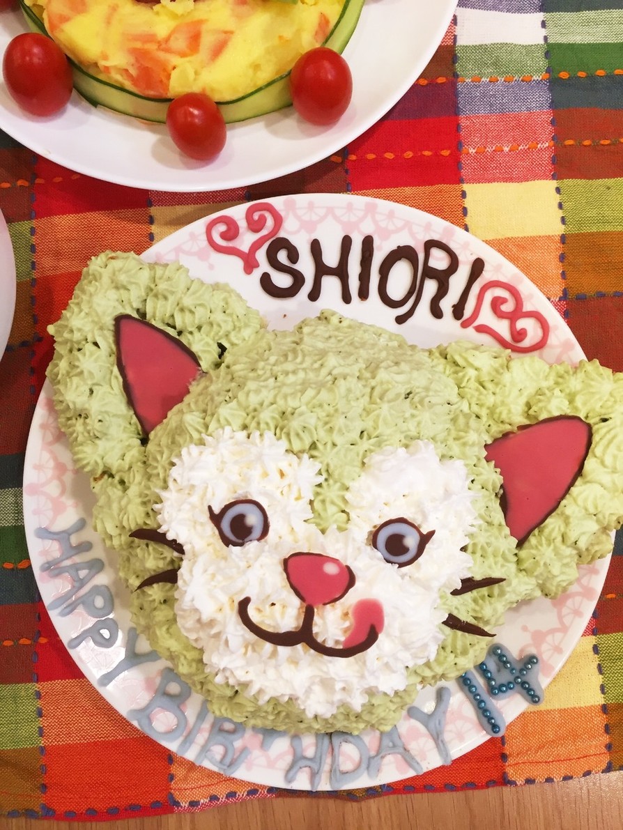 市販スポンジでキャラケーキ♡ジェラトーニの画像