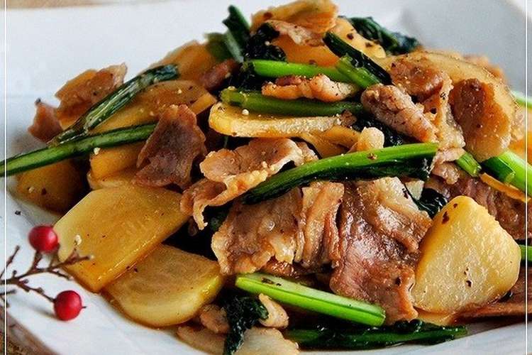 ご飯がすすむ カブと豚肉の甘辛炒め レシピ 作り方 By らるむ クックパッド 簡単おいしいみんなのレシピが352万品
