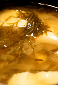 アカモク（ギバサ）の味噌汁