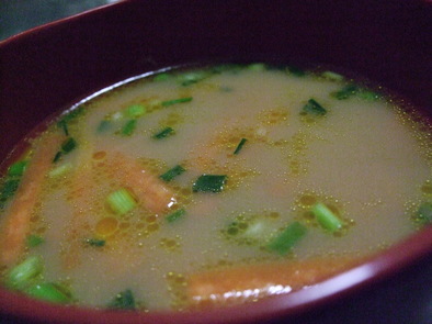 体温まる味噌スープ♪の写真