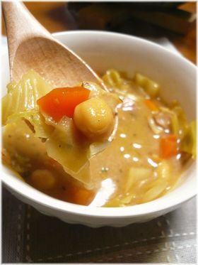 ひよこ豆のごちそう❤カレースープ❤