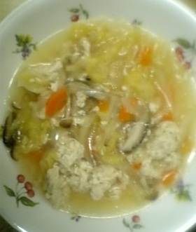 ホカホカฺ✿ฺふんわり鶏団子のスープ