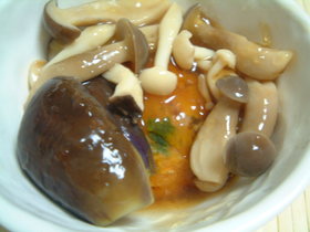 むちむち南瓜のキノコあんかけ