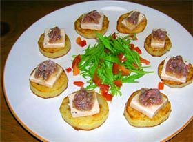 アンチョビチーズじゃがいものハーモニー