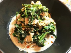 春菊の胡麻豆乳そば