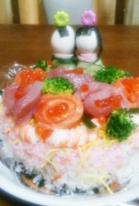 雛祭り寿司ケーキ