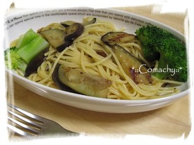 茄子のシンプルパスタ