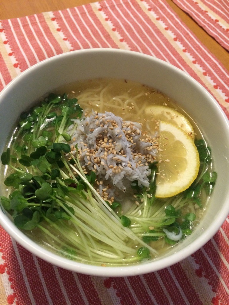 王将塩ラーメンが大根おろしで、大変身の画像