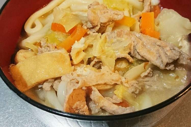 吉田のうどん風 煮込みうどん レシピ 作り方 By Iiiiicchin クックパッド 簡単おいしいみんなのレシピが352万品
