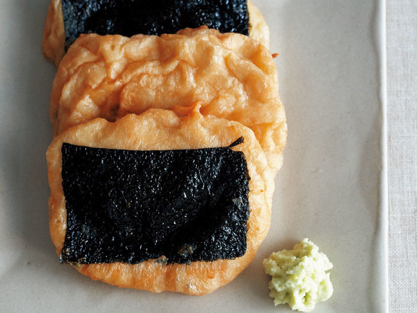 豆腐と魚のすり身の磯辺焼き