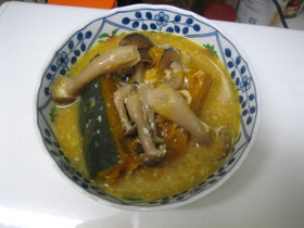 かぼちゃとしめじの甘酒煮