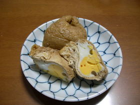 卵と牛蒡で茶巾煮♪