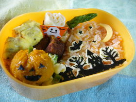 ハロウィンのキャラ弁